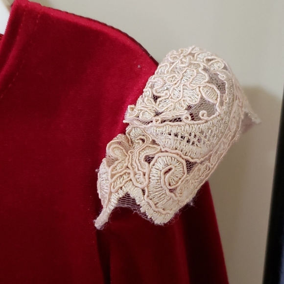 Wedding or Special Occasion Velvet & Lace Dresses - Picture 4 of 5